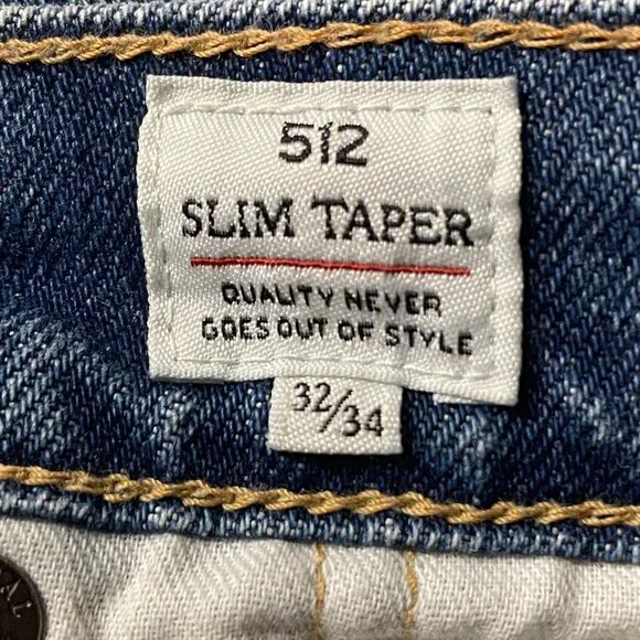 Levi's 512 slim taper jeans, Japan Made, 32x34
